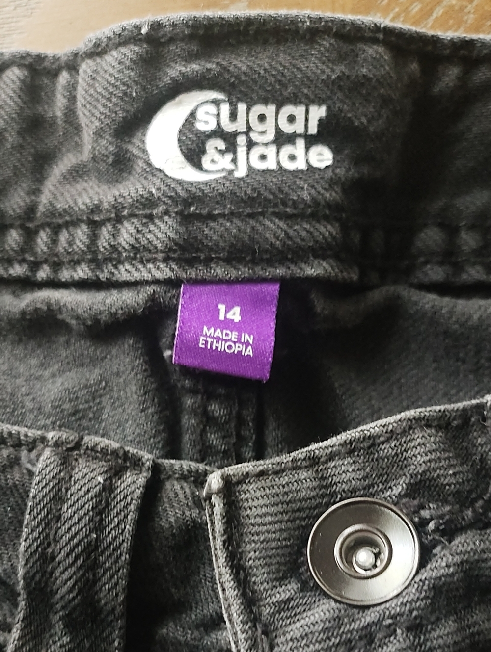 Girls Black Jorts - Sugar & Jade - Picture 2 of 3